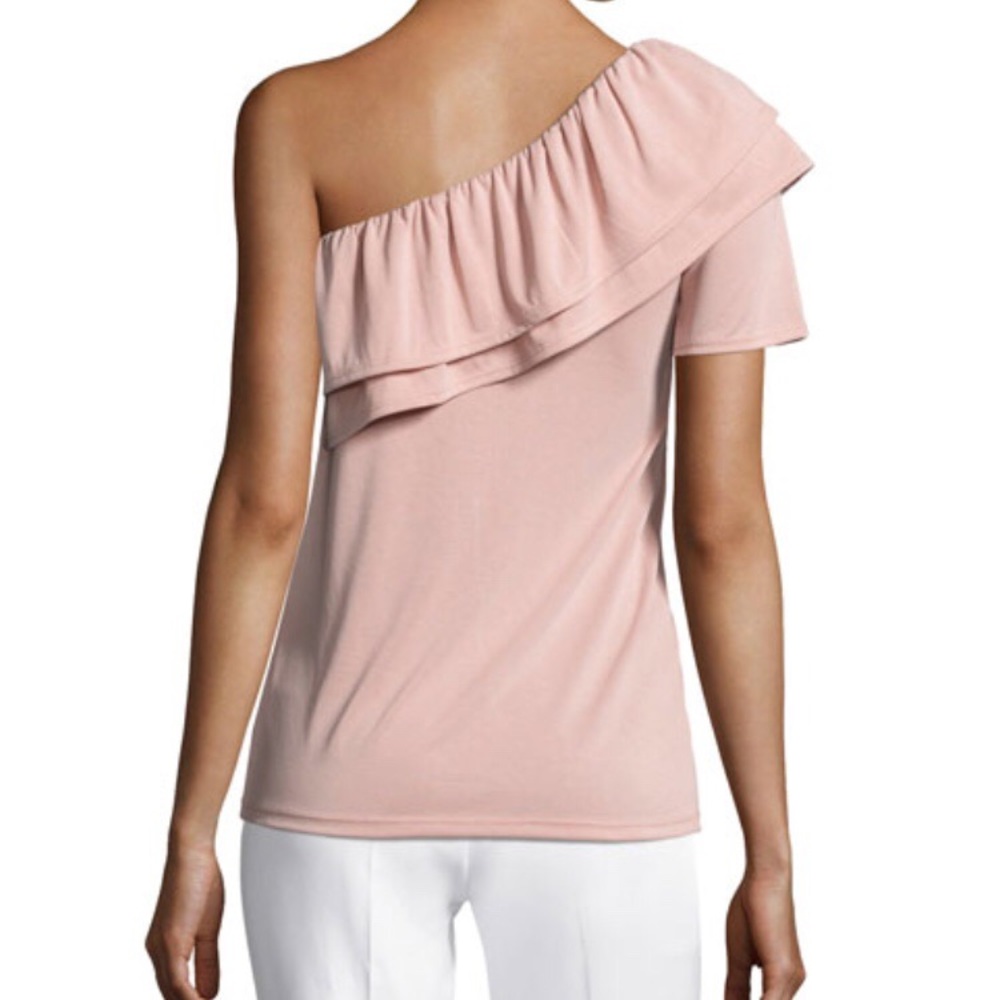 Casual Couture Ruffle One-Shoulder Top - Picture 2 of 3